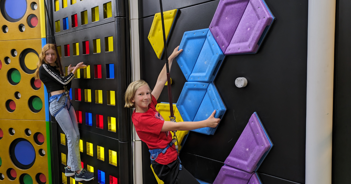 days out in Ilkley clip n climb